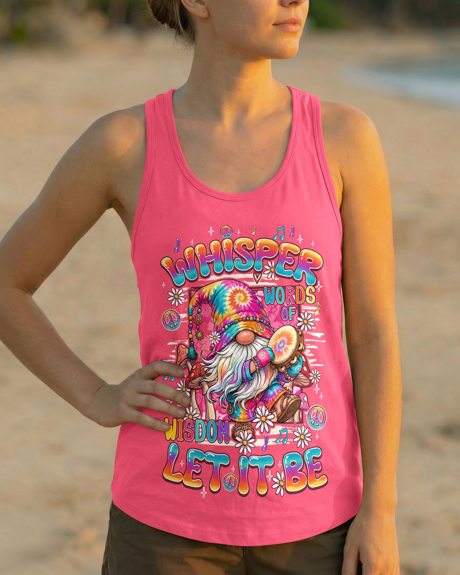 WHISPER WORDS OF WISDOM LET IT BE GNOME ALL OVER PRINT - TY2907261