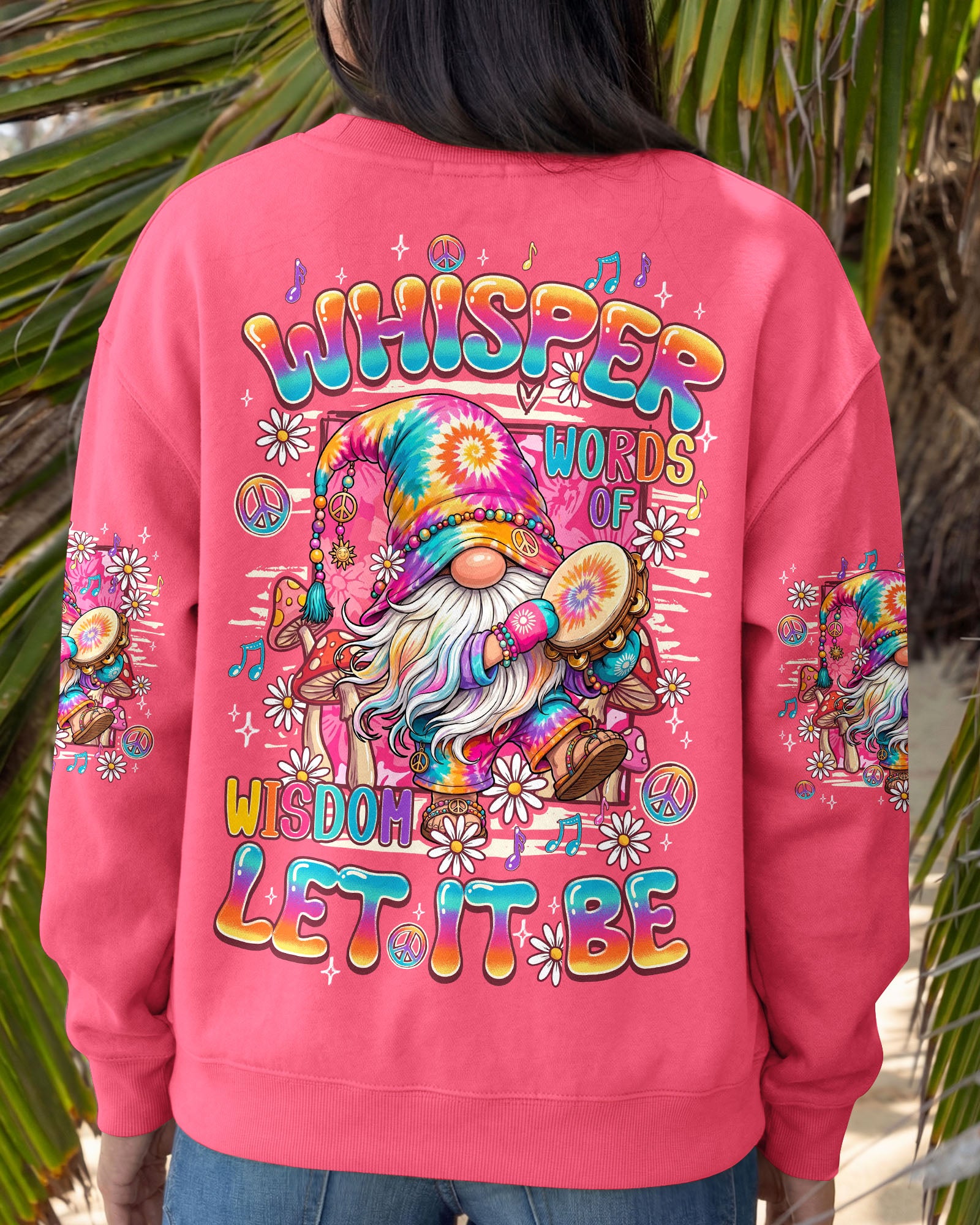 WHISPER WORDS OF WISDOM LET IT BE GNOME ALL OVER PRINT - TY2907261