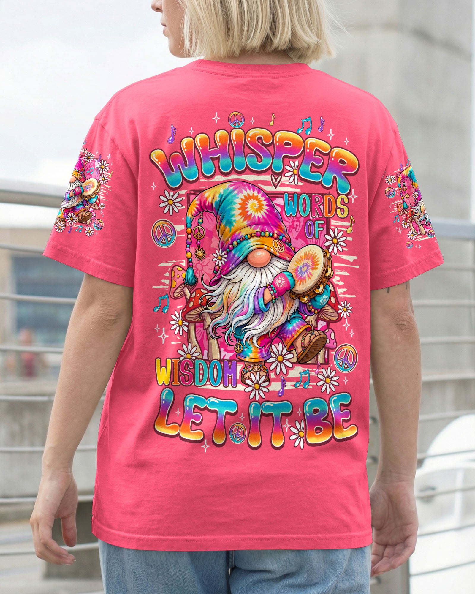 WHISPER WORDS OF WISDOM LET IT BE GNOME ALL OVER PRINT - TY2907261