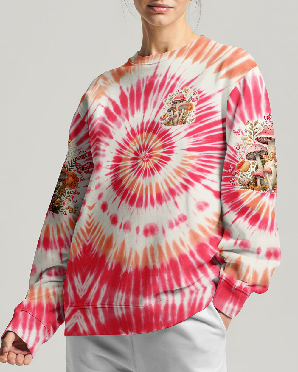 JUST BELIEVE MUSHROOM TIE DYE ALL OVER PRINT - TY3005242