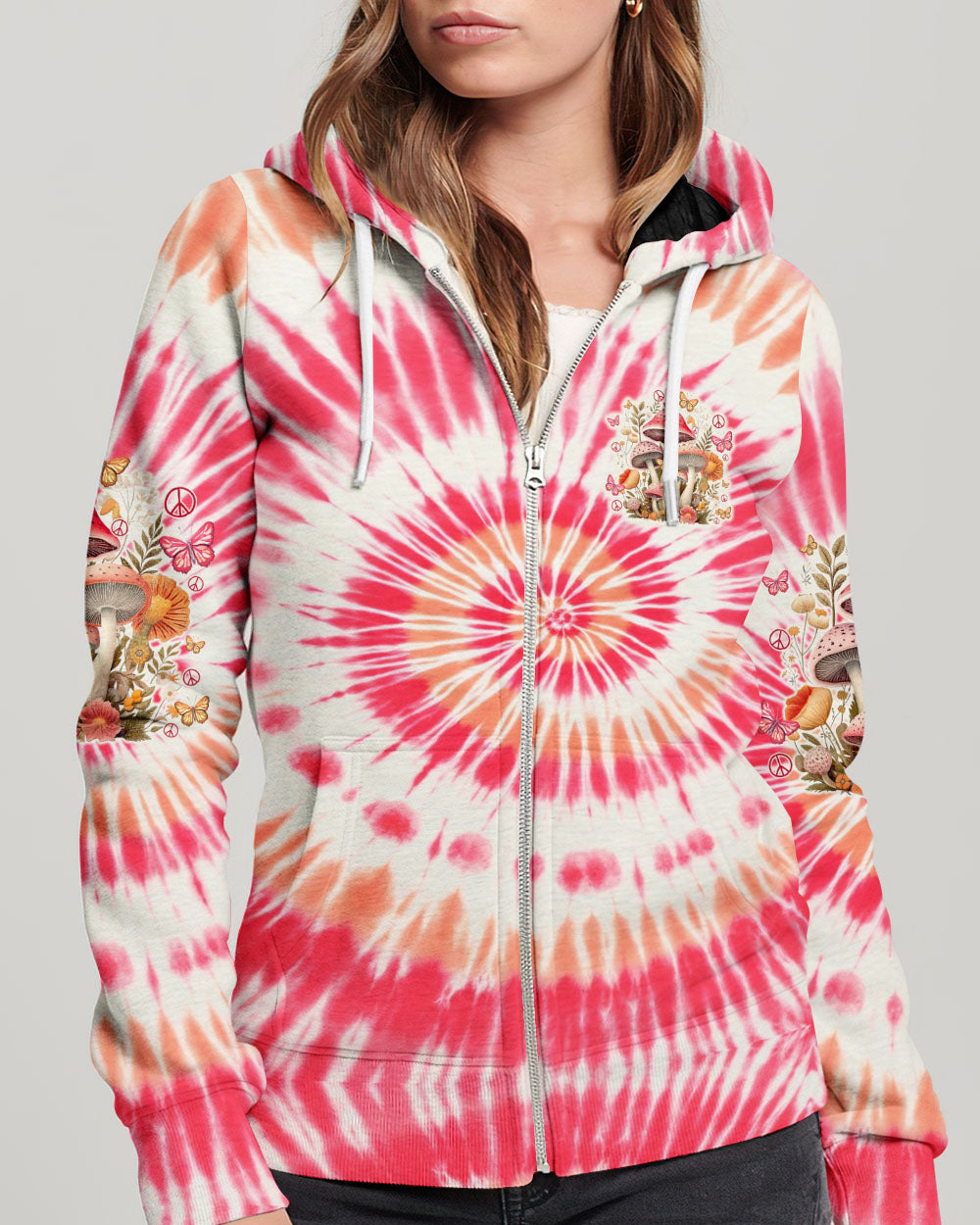 JUST BELIEVE MUSHROOM TIE DYE ALL OVER PRINT - TY3005242