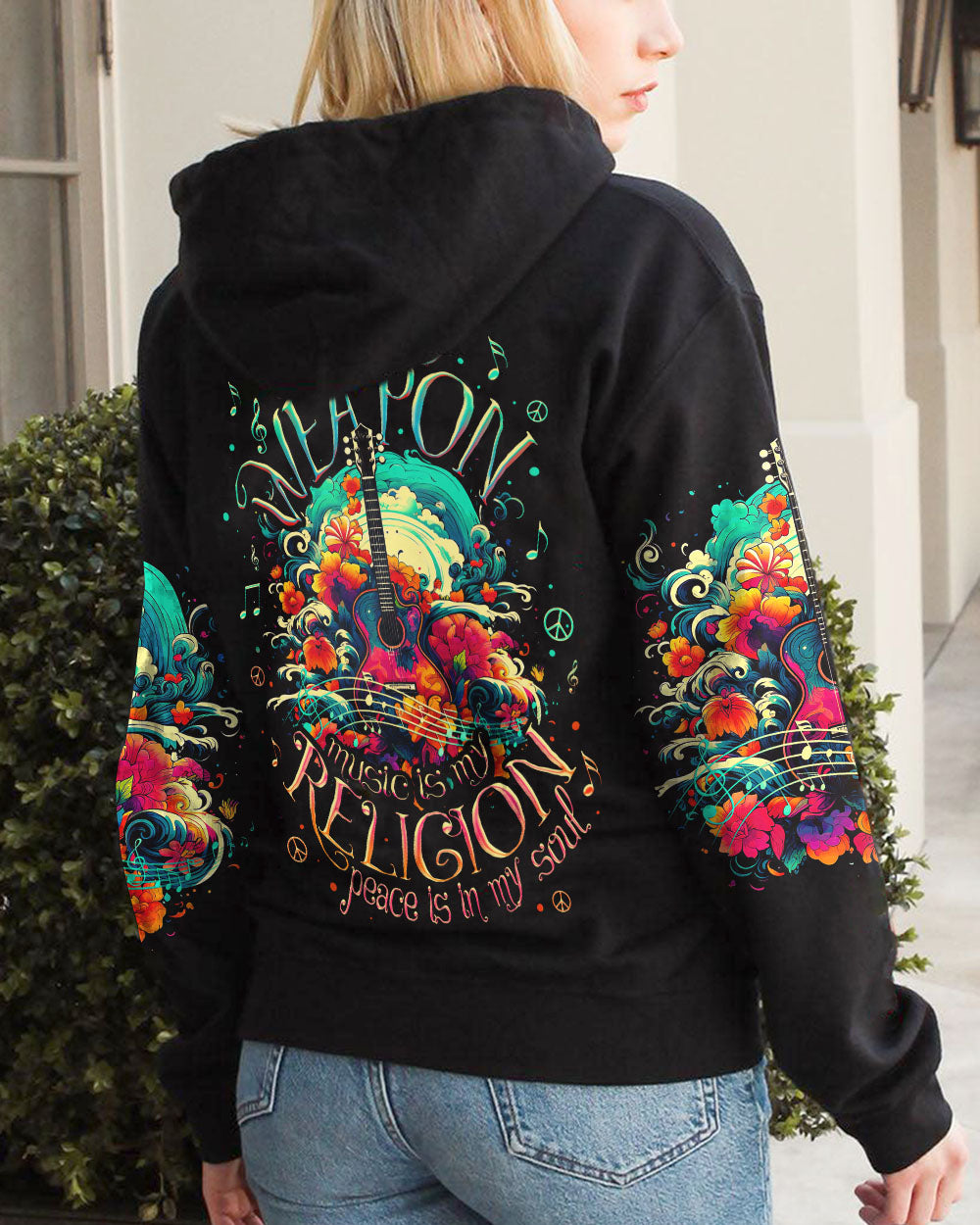 PEACE IS IN MY SOUL GUITAR ALL OVER PRINT - TY3105232
