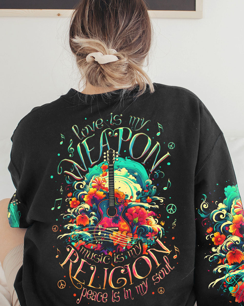 PEACE IS IN MY SOUL GUITAR ALL OVER PRINT - TY3105232