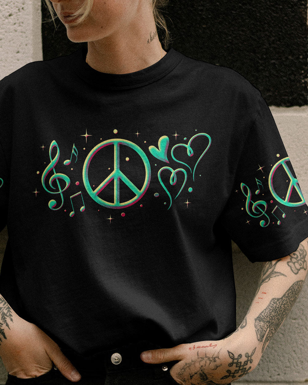 PEACE IS IN MY SOUL GUITAR ALL OVER PRINT - TY3105232