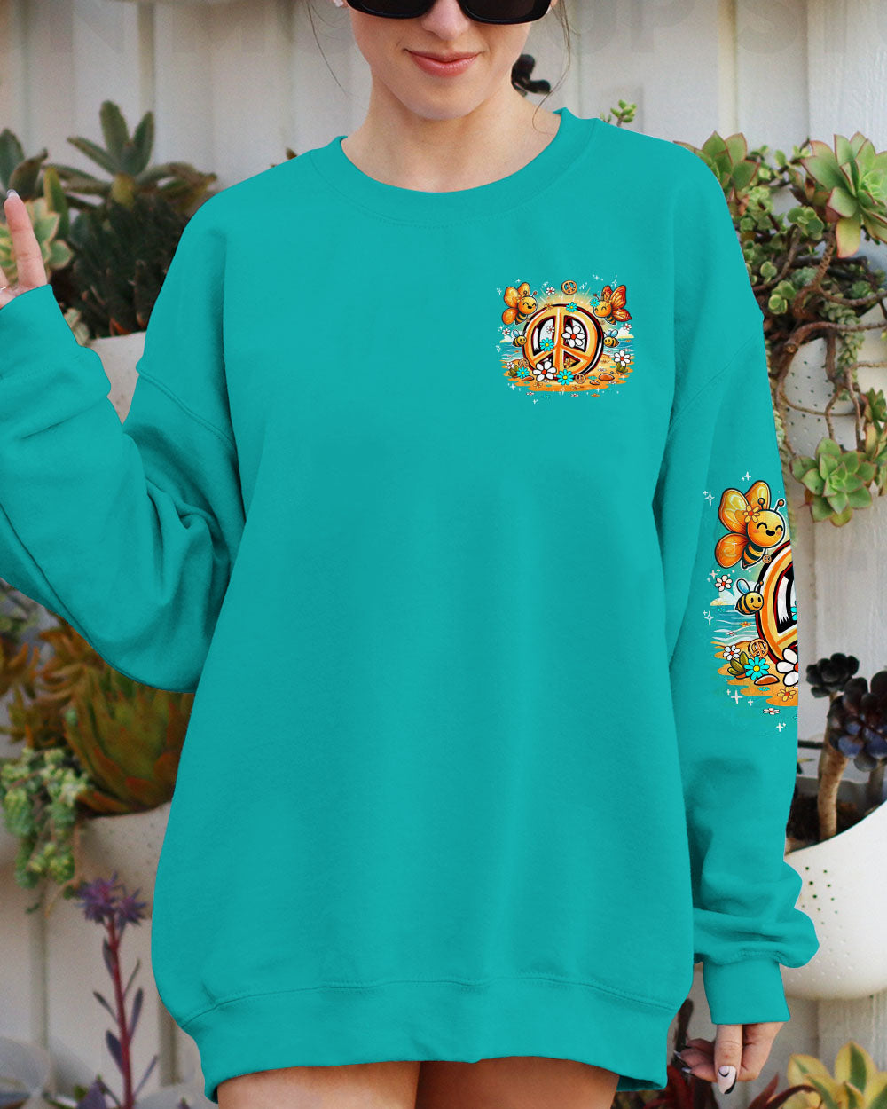 BE HAPPY BE BRIGHT BE YOU TURTLE ALL OVER PRINT - TY3105241