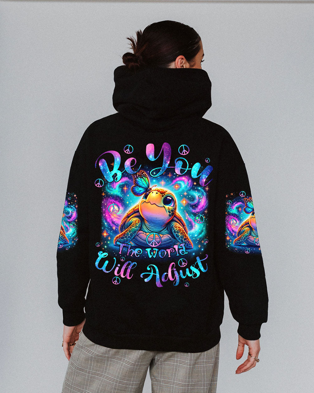 BE YOU THE WORLD WILL ADJUST TURTLE ALL OVER PRINT - TY3105242