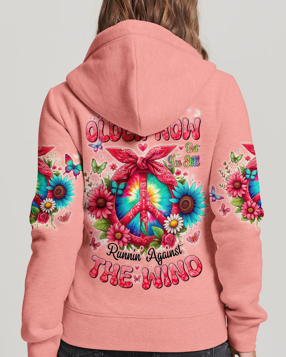RUNNING AGAINST THE WIND PEACE ALL OVER PRINT - TYHI0406242
