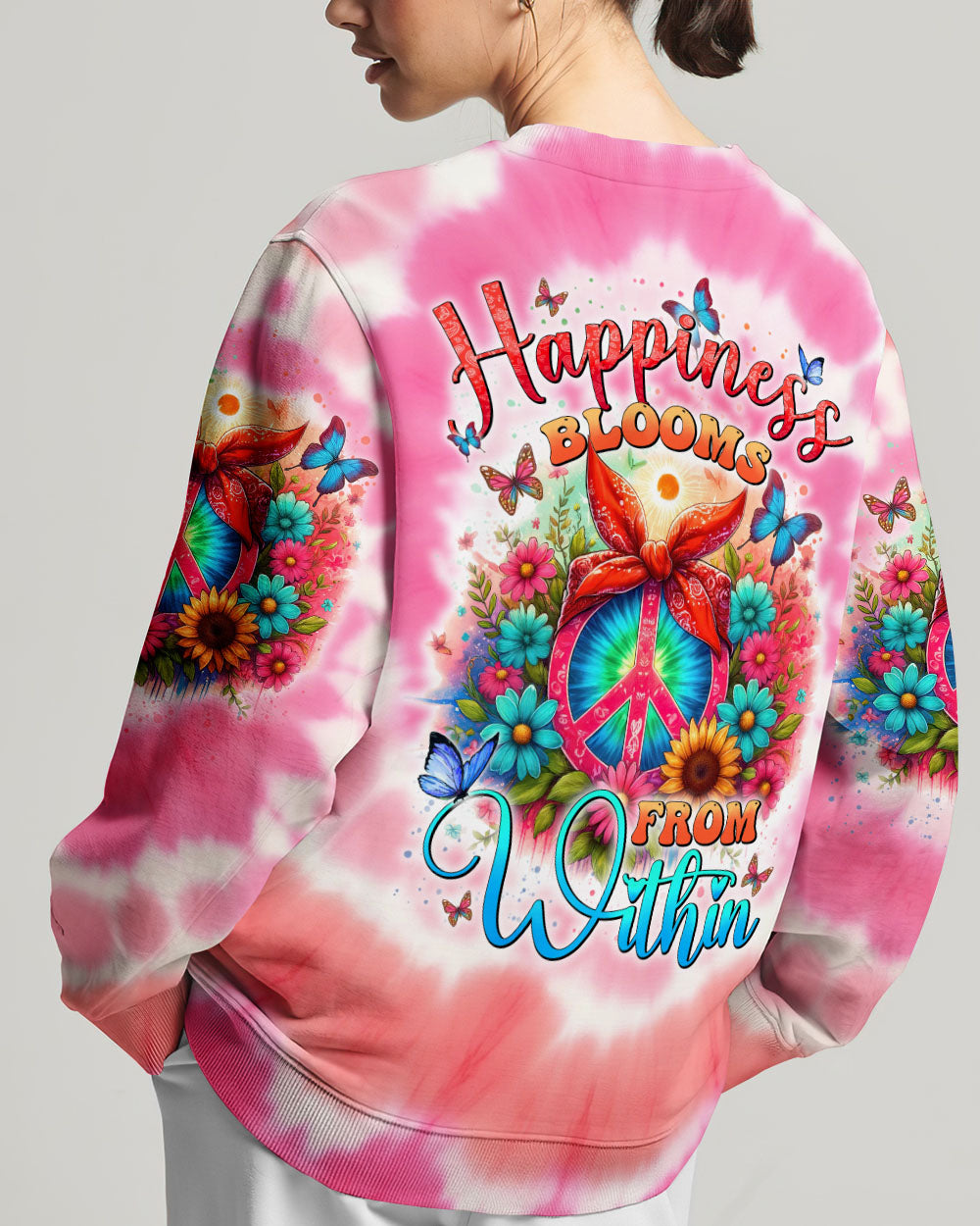 HAPPINESS BLOOMS FROM WITHIN ALL OVER PRINT - TYHI0706241