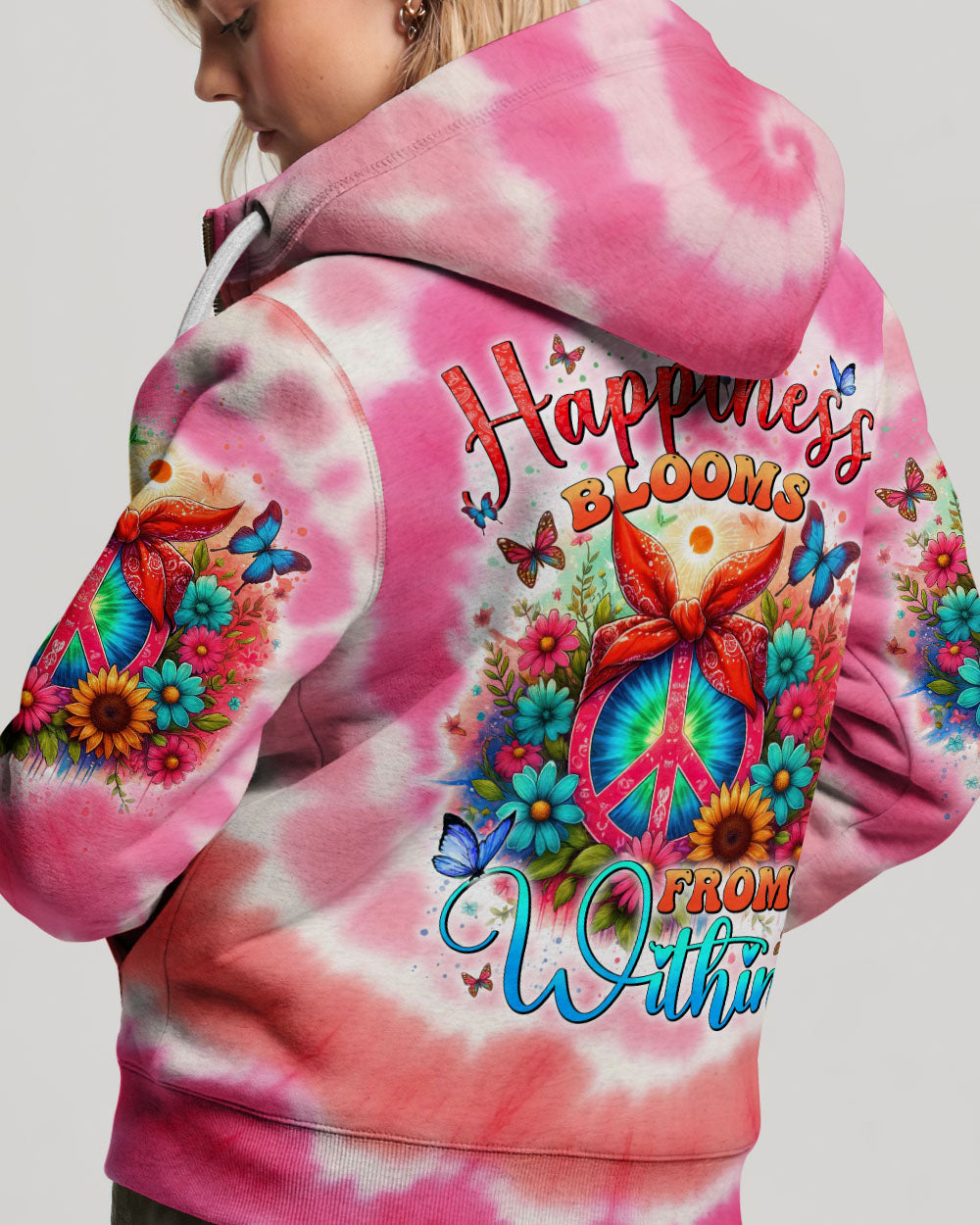 HAPPINESS BLOOMS FROM WITHIN ALL OVER PRINT - TYHI0706241