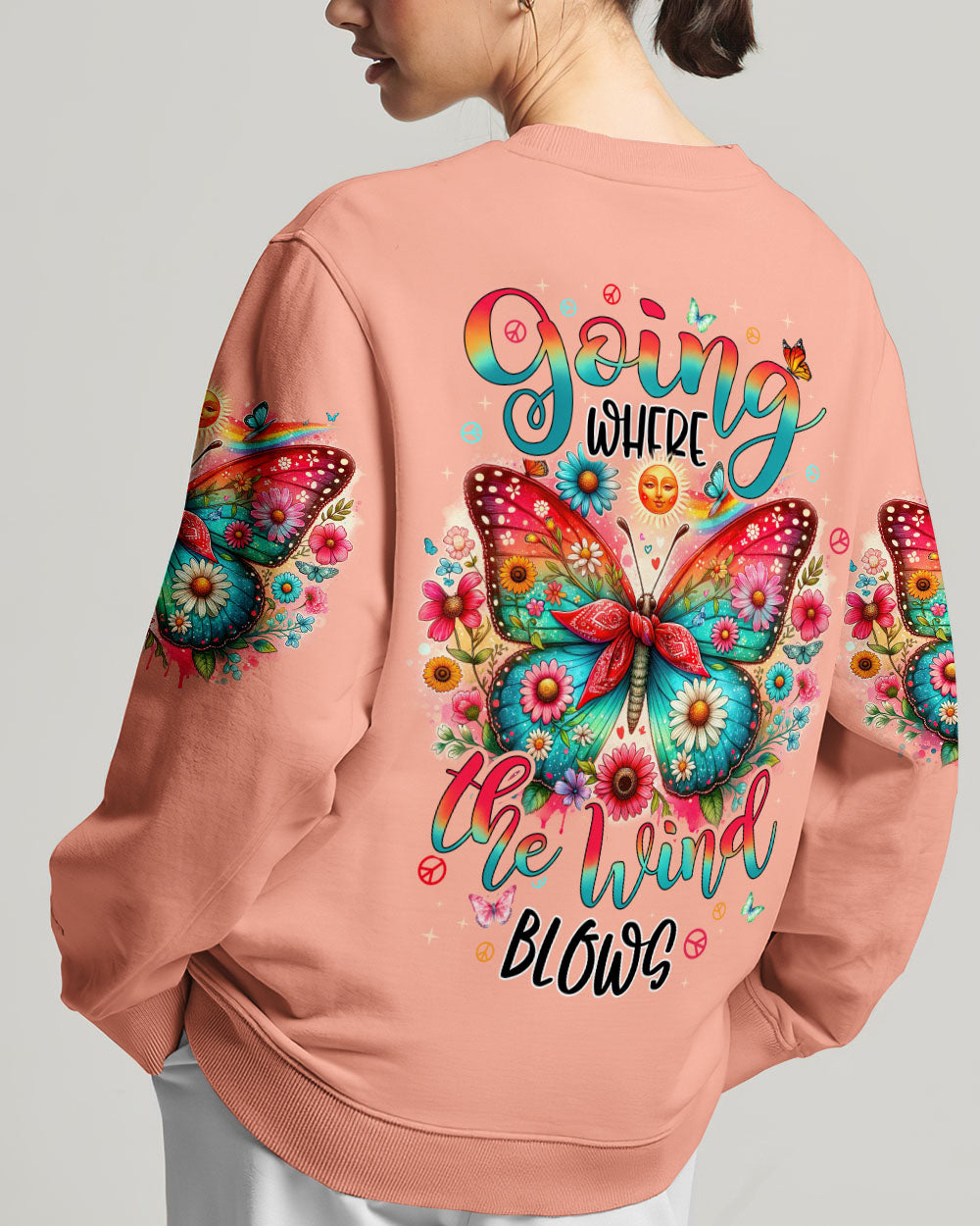 GOING WHERE THE WIND BLOWS DRAGONFLY ALL OVER PRINT - TYHI0706243