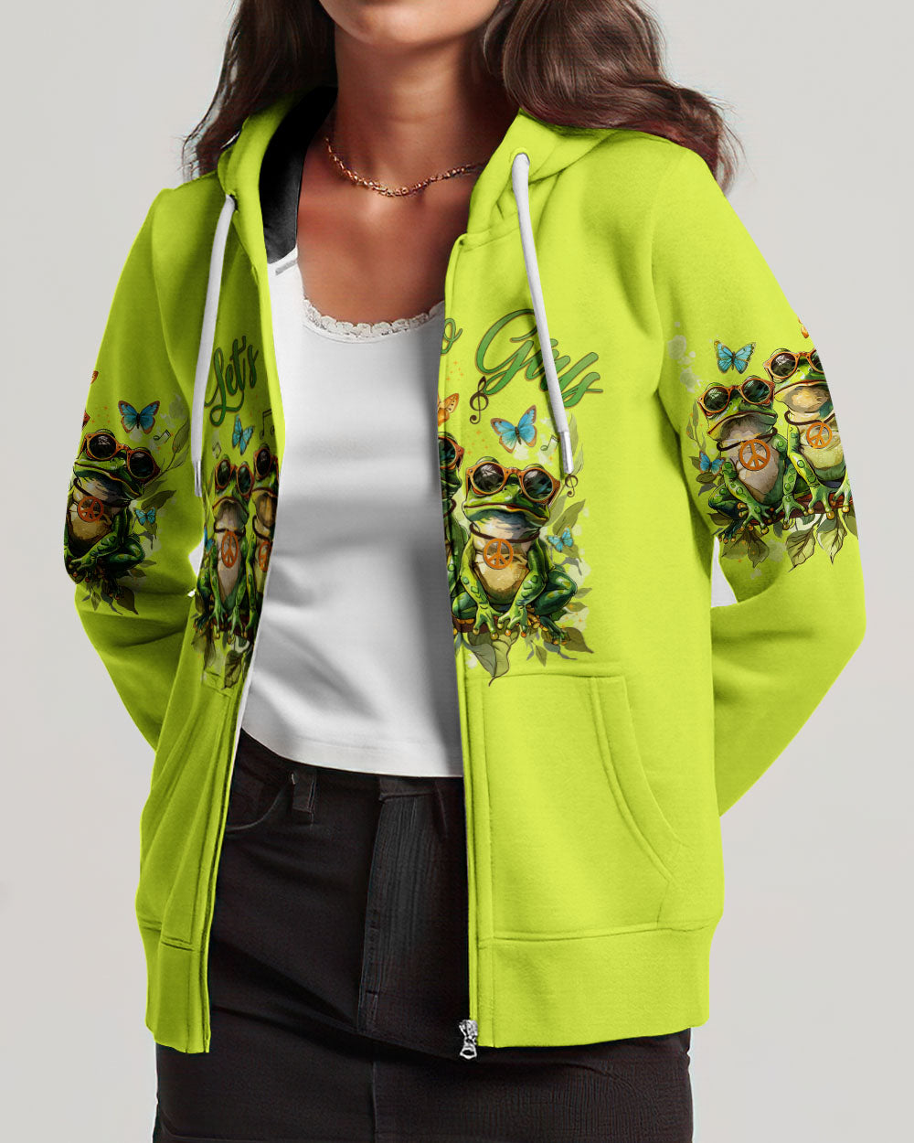 LET'S GO GIRLS FROGS ALL OVER PRINT - TYHI0904242