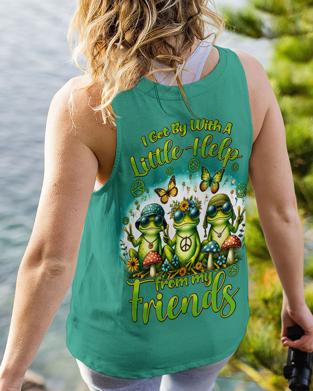 I GET BY WITH A LITTLE HELP FROM MY FRIENDS ALL OVER PRINT - TYHI1005241