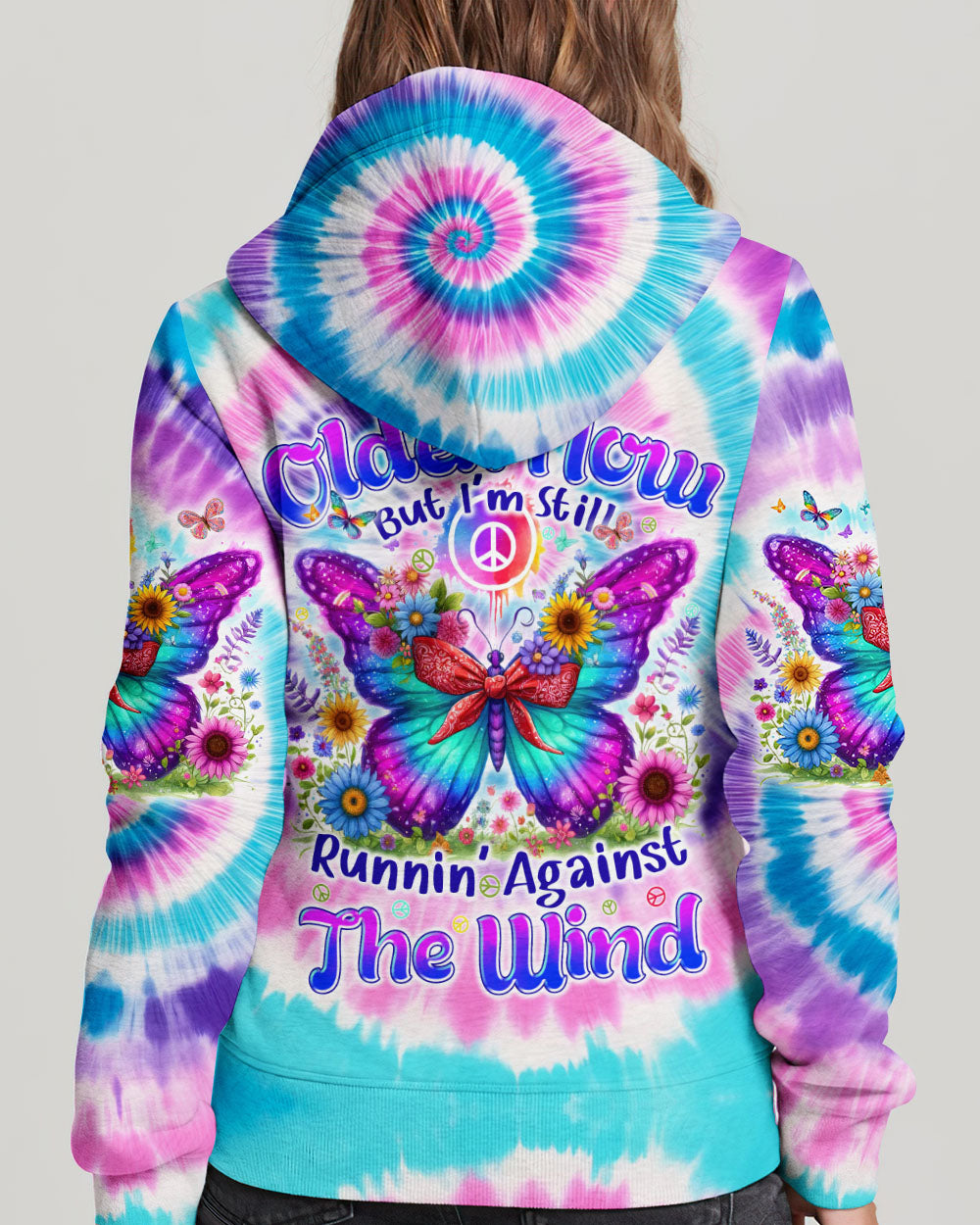 RUNNING AGAINST THE WIND BUTTERFLY TIE DYE ALL OVER PRINT - TYHI1306242