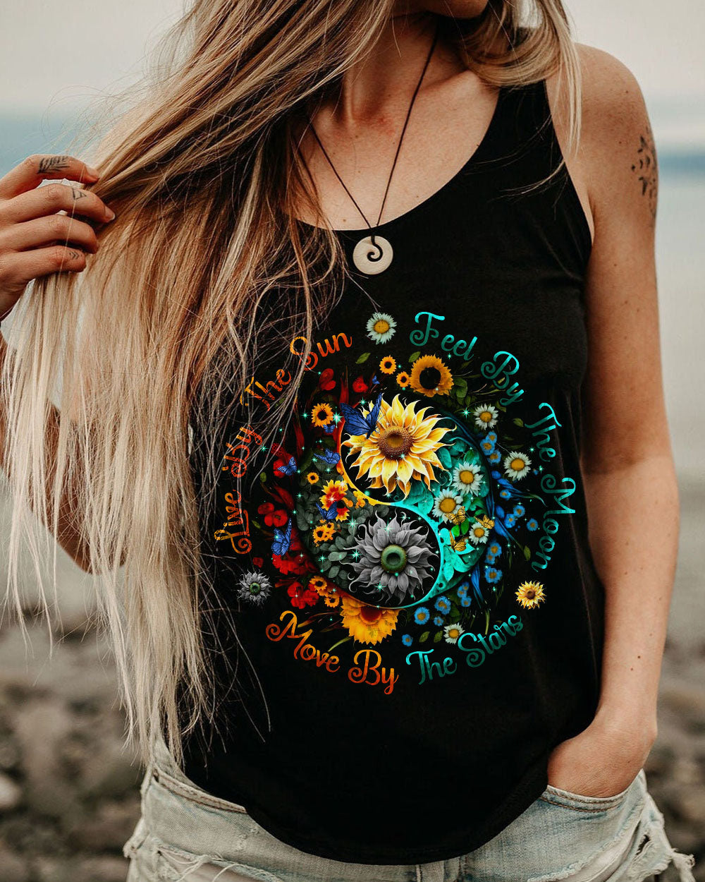 LIVE BY THE SUN FLOWERS ALL OVER PRINT - TYHI1704241