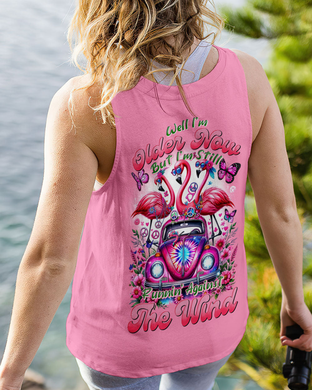 RUNNING AGAINST THE WIND FLAMINGOS ALL OVER PRINT - TYHI1704242