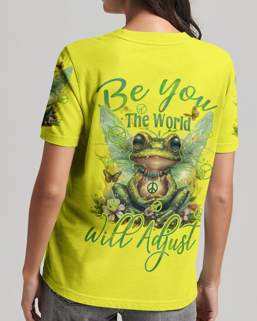 BE YOU THE WORLD WILL ADJUST FAIRY FROG ALL OVER PRINT - TYHI2003241