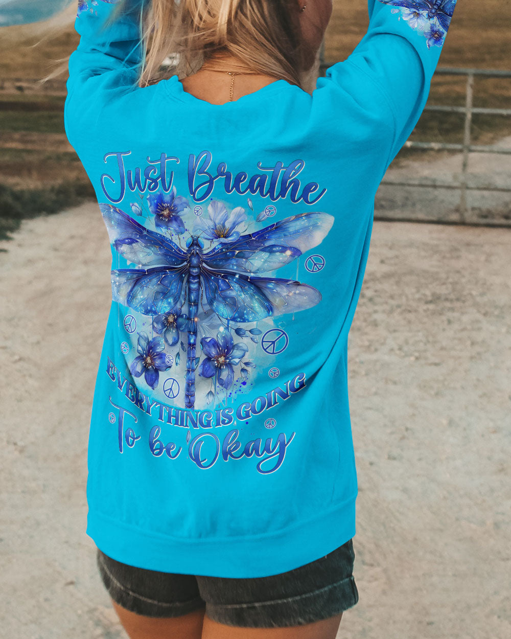 JUST BREATHE DRAGONFLY ALL OVER PRINT - TYHI2803243