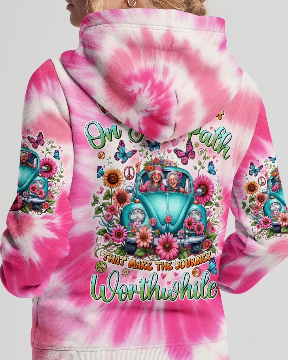 THE FRIENDS YOU MEET ON YOUR PATH TIE DYE ALL OVER PRINT - TYHI2805241