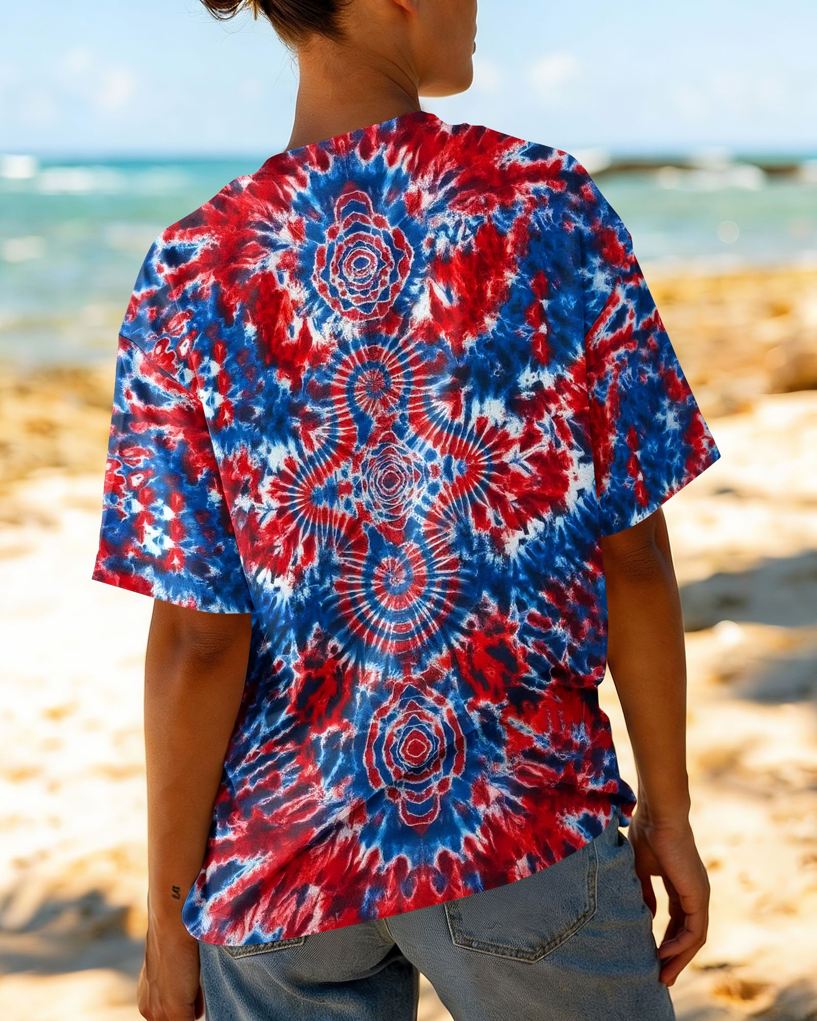 RED WHITE AND BLUE MUSHROOM ALL OVER PRINT - TYLN0104262