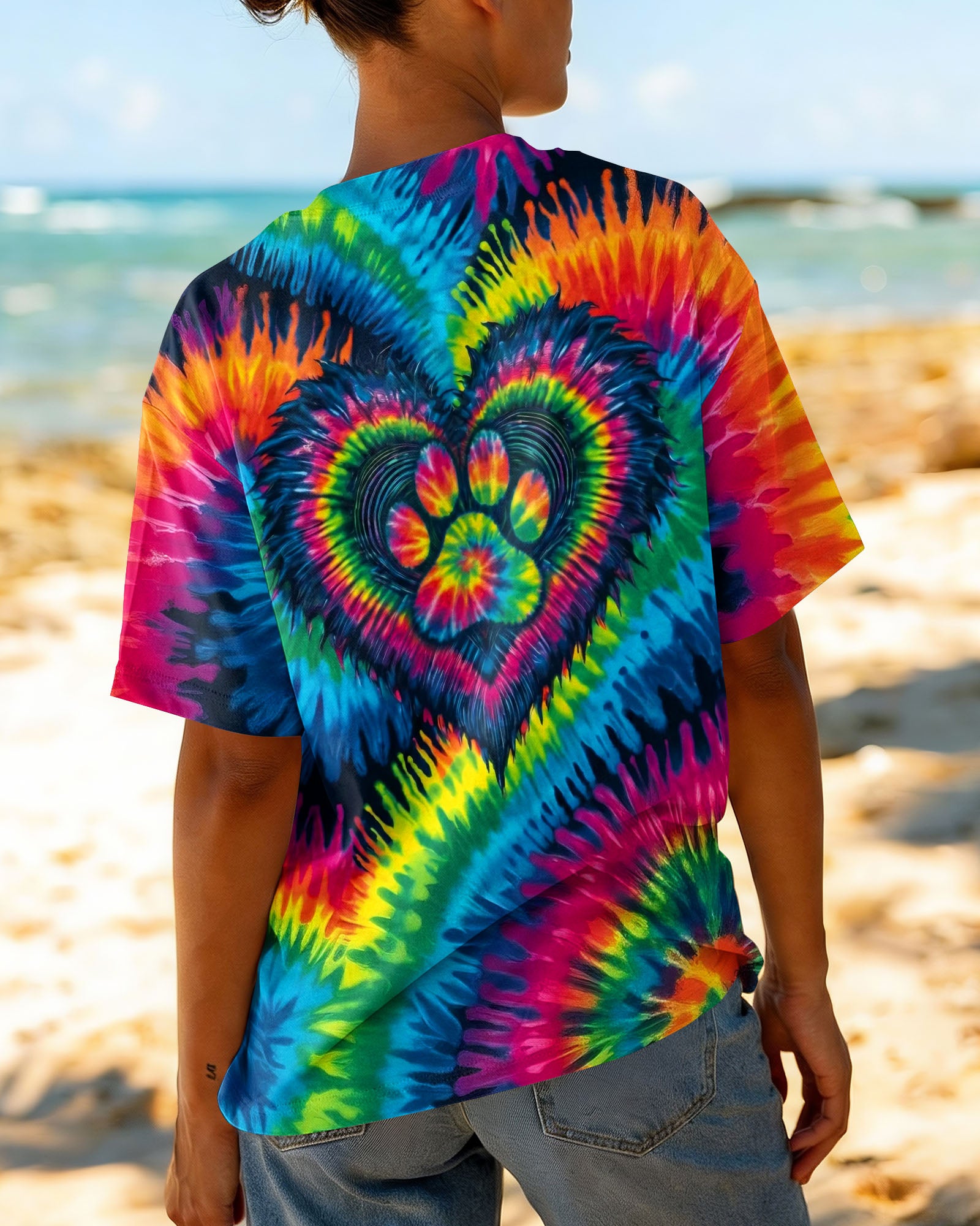 HEART PAW COLORFUL ALL OVER PRINT - TYLN0203263