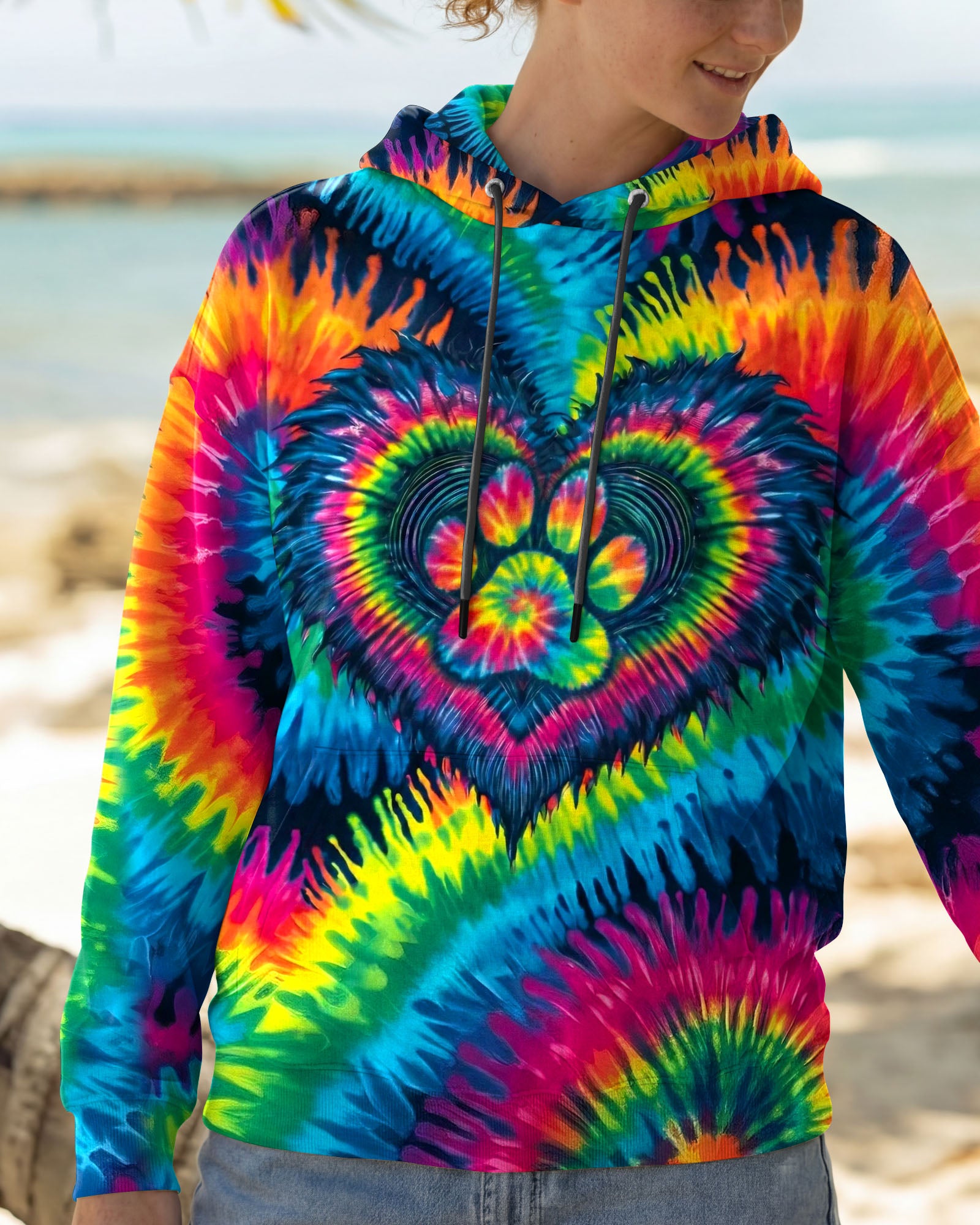 HEART PAW COLORFUL ALL OVER PRINT - TYLN0203263