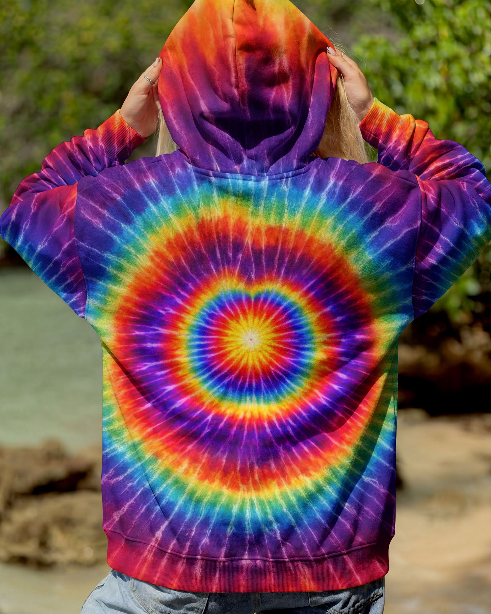 FUNNY THREE CAT COLORFUL SWIRL ALL OVER PRINT   - TLTW2802262
