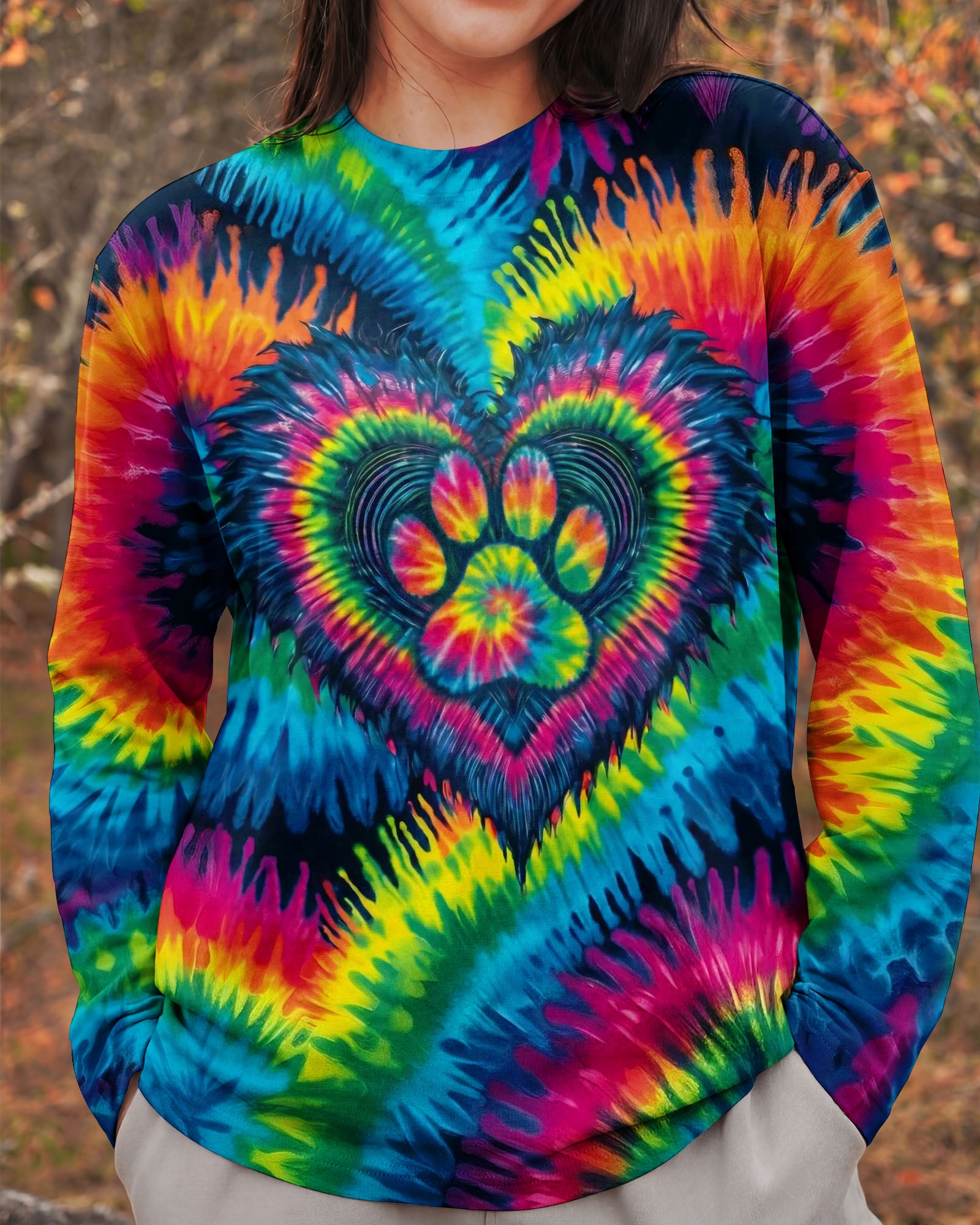 HEART PAW COLORFUL ALL OVER PRINT - TYLN0203263