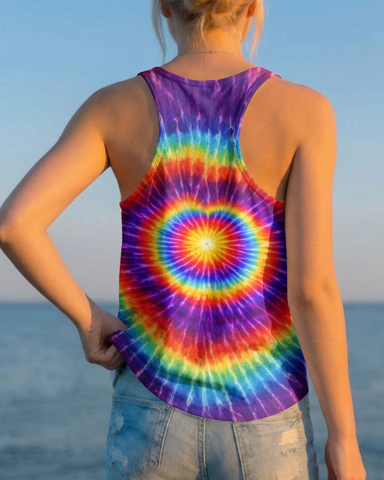 FUNNY THREE CAT COLORFUL SWIRL ALL OVER PRINT   - TLTW2802262