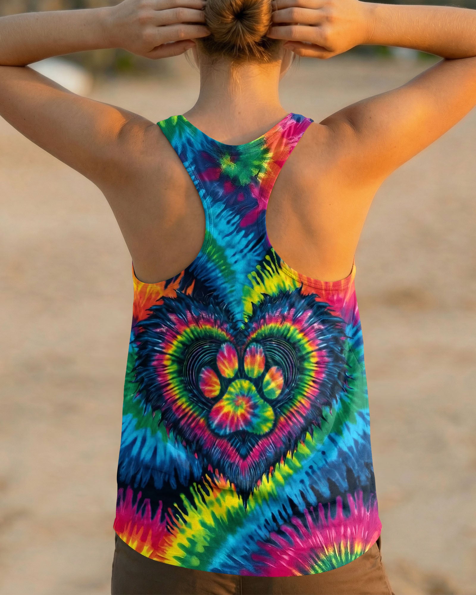 HEART PAW COLORFUL ALL OVER PRINT - TYLN0203263