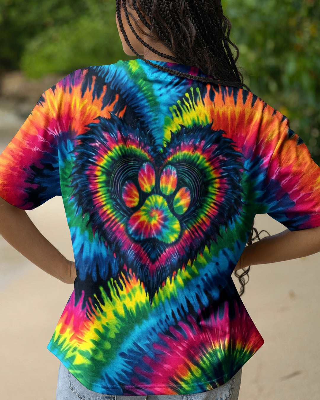 HEART PAW COLORFUL ALL OVER PRINT - TYLN0203263