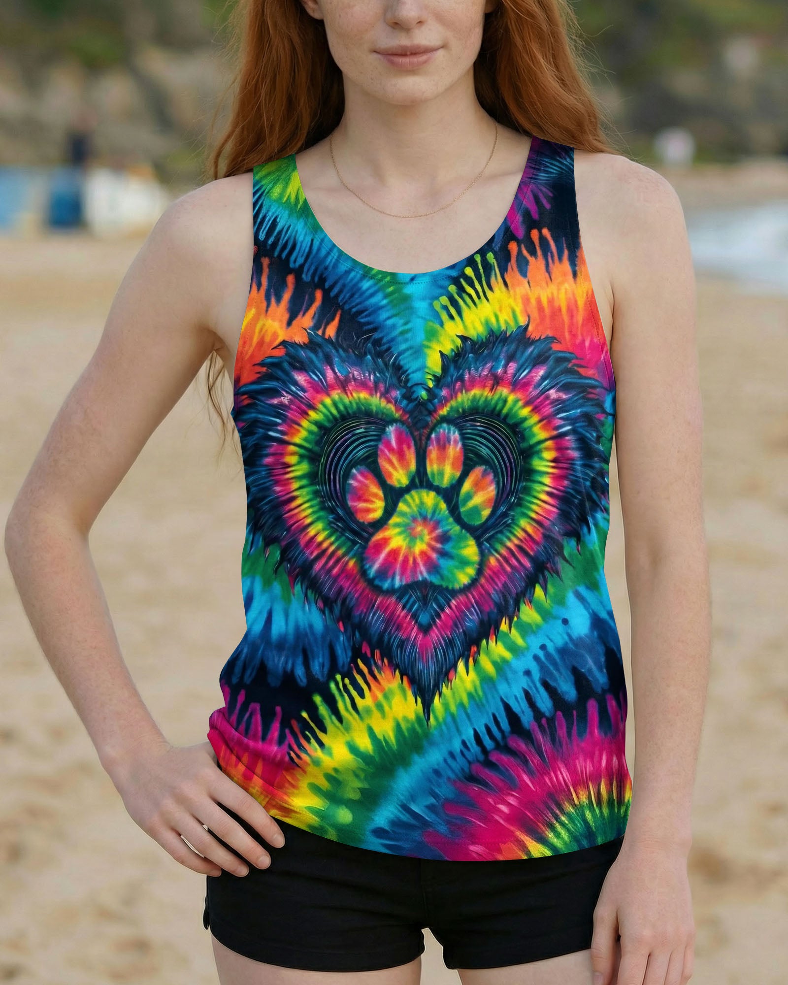 HEART PAW COLORFUL ALL OVER PRINT - TYLN0203263