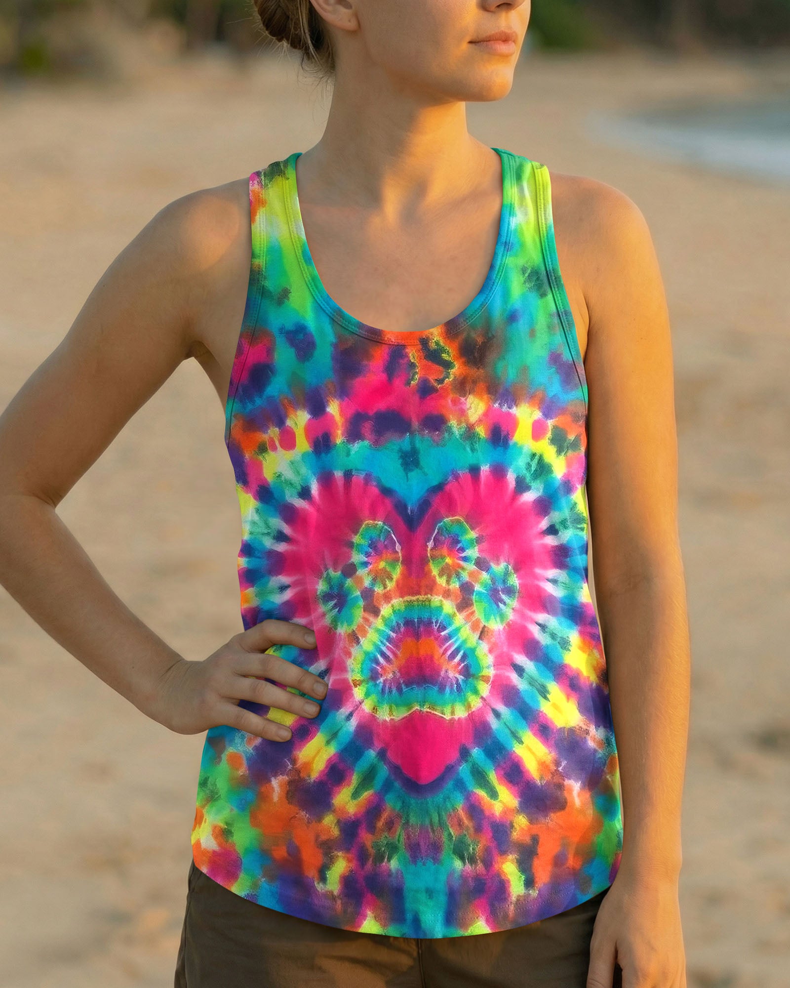 PAW HEART COLORFUL ALL OVER PRINT - TYLN0903261