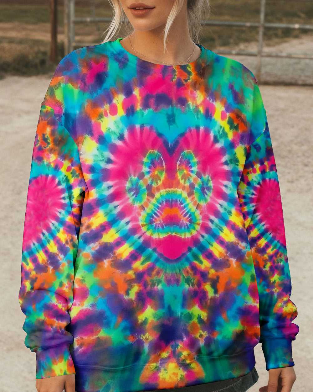 PAW HEART COLORFUL ALL OVER PRINT - TYLN0903261