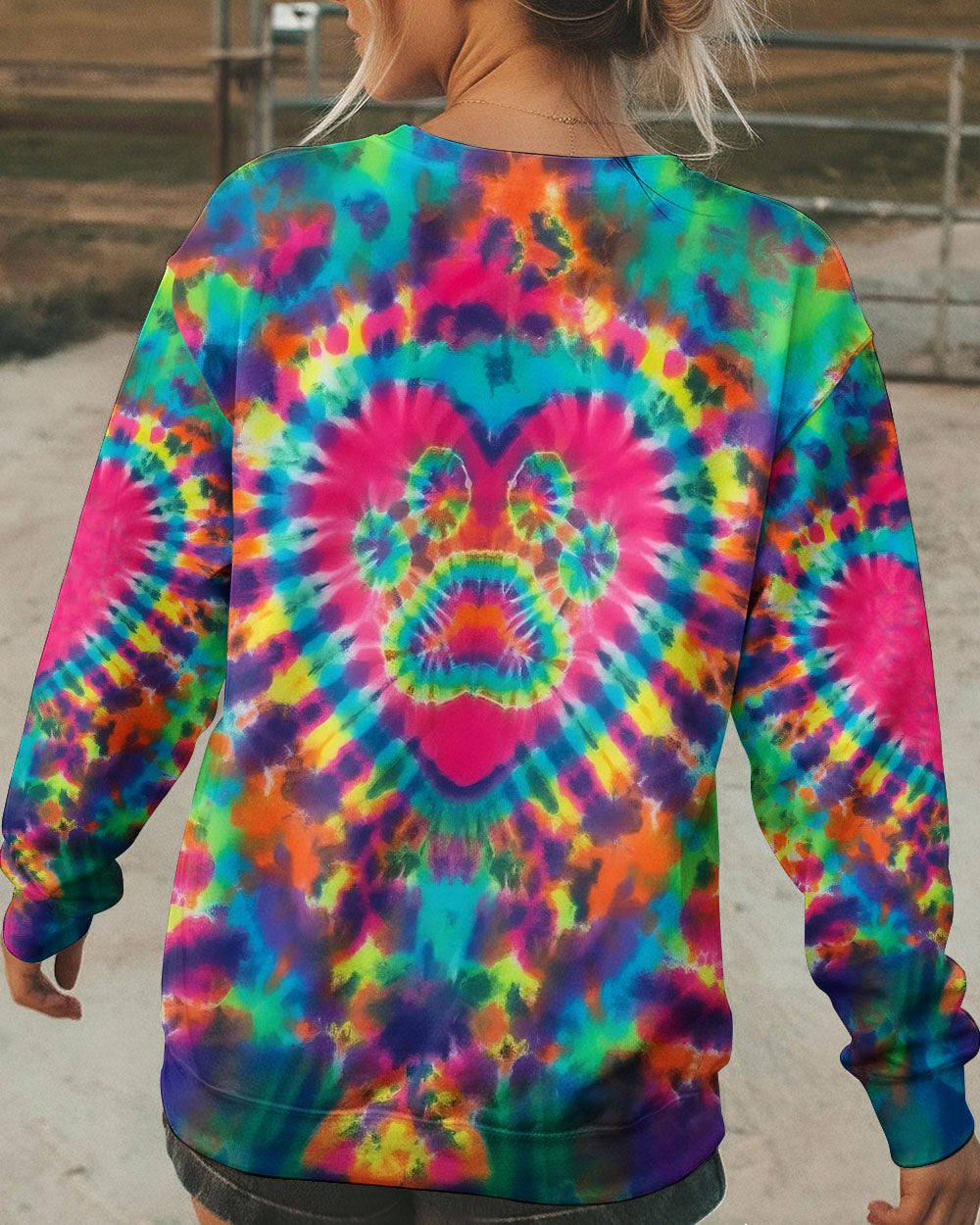 PAW HEART COLORFUL ALL OVER PRINT - TYLN0903261