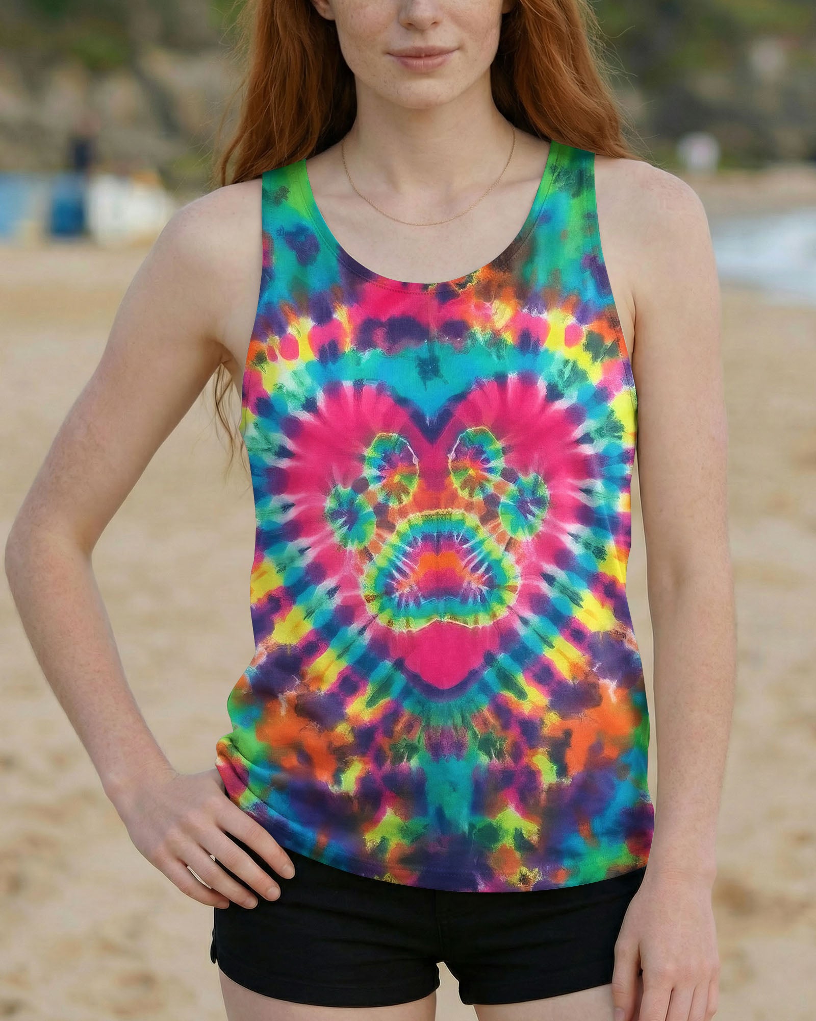 PAW HEART COLORFUL ALL OVER PRINT - TYLN0903261