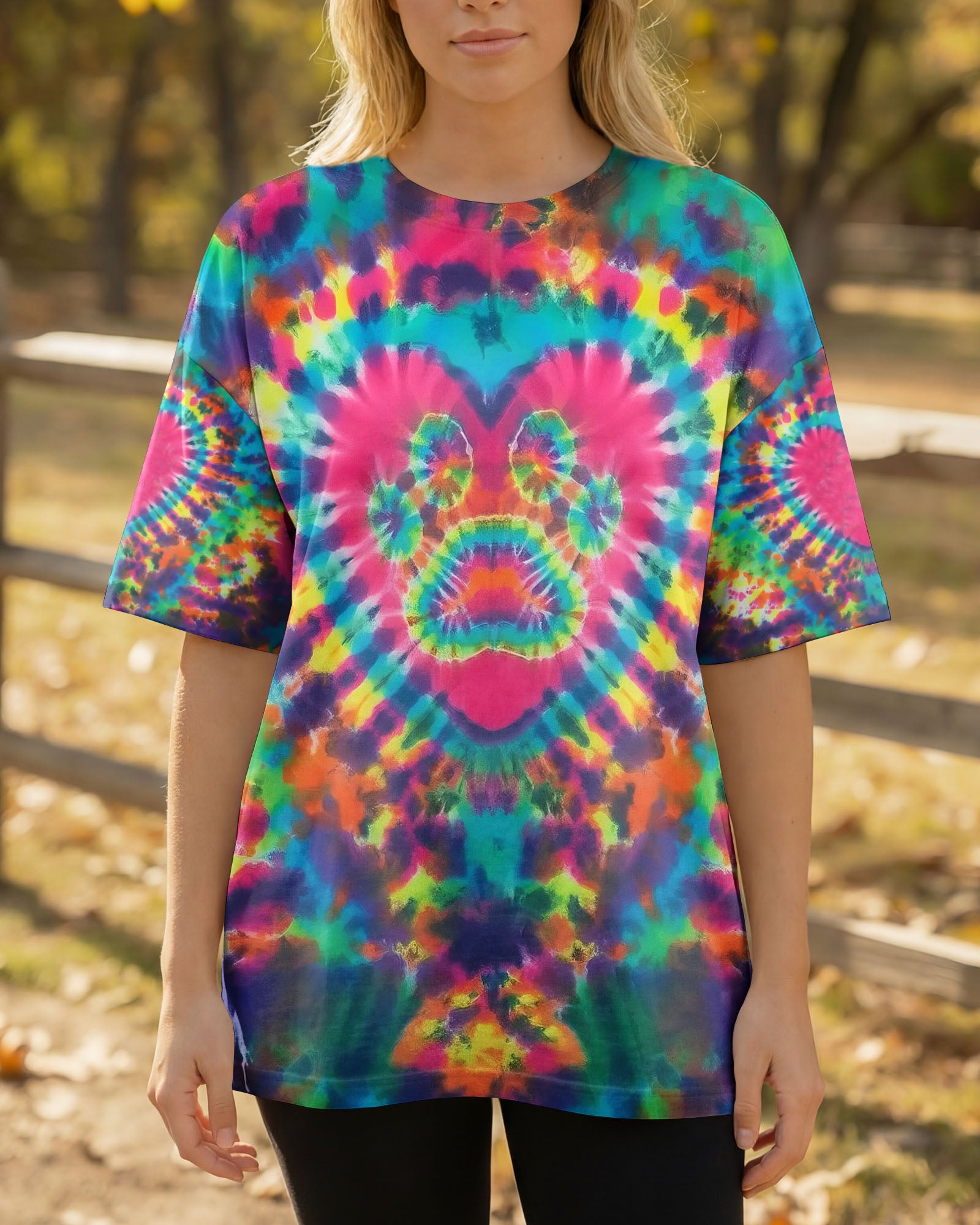 PAW HEART COLORFUL ALL OVER PRINT - TYLN0903261