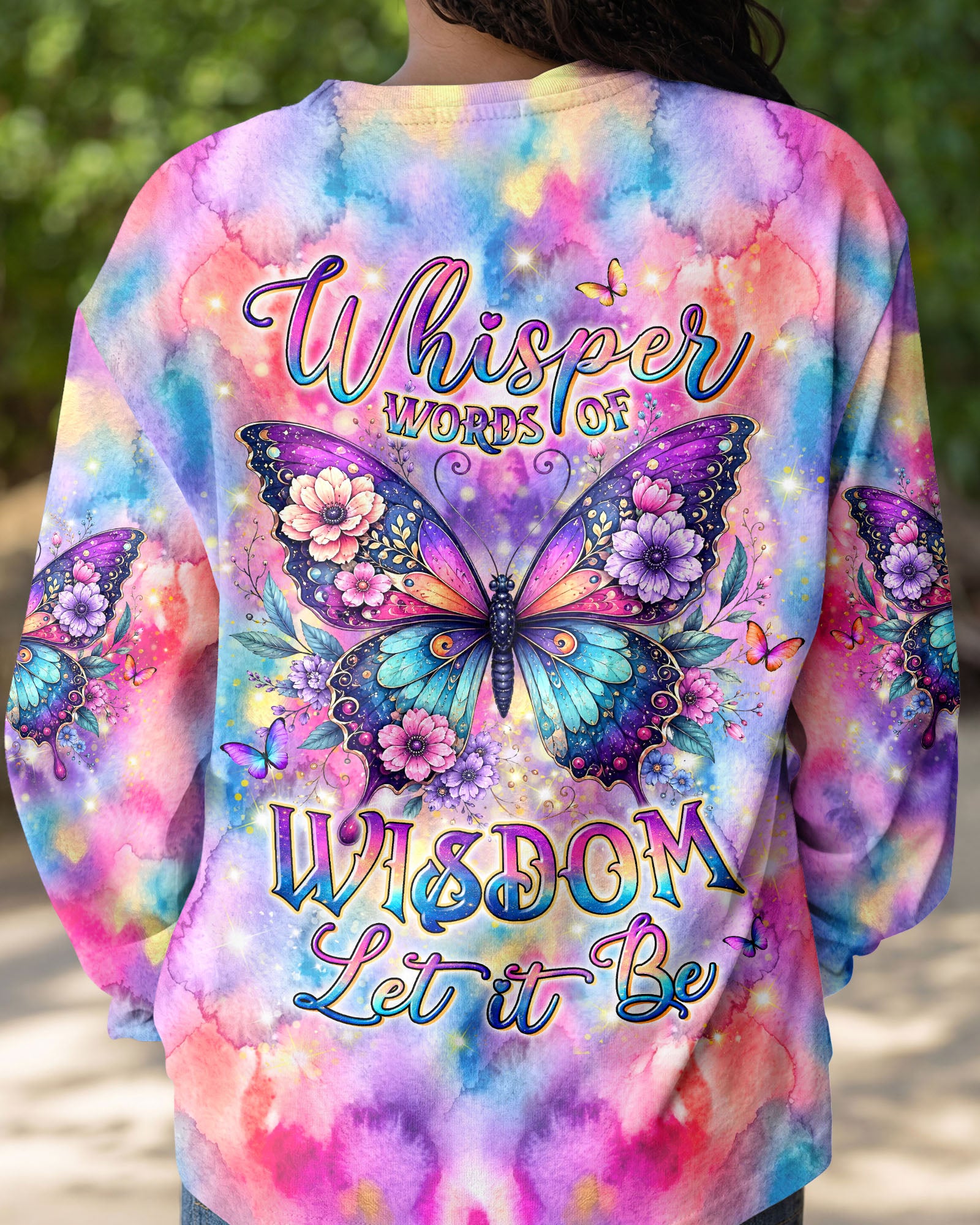 WHISPER WORDS OF WISDOM LET IT BE BUTTERFLY ALL OVER PRINT - TYLN2506261