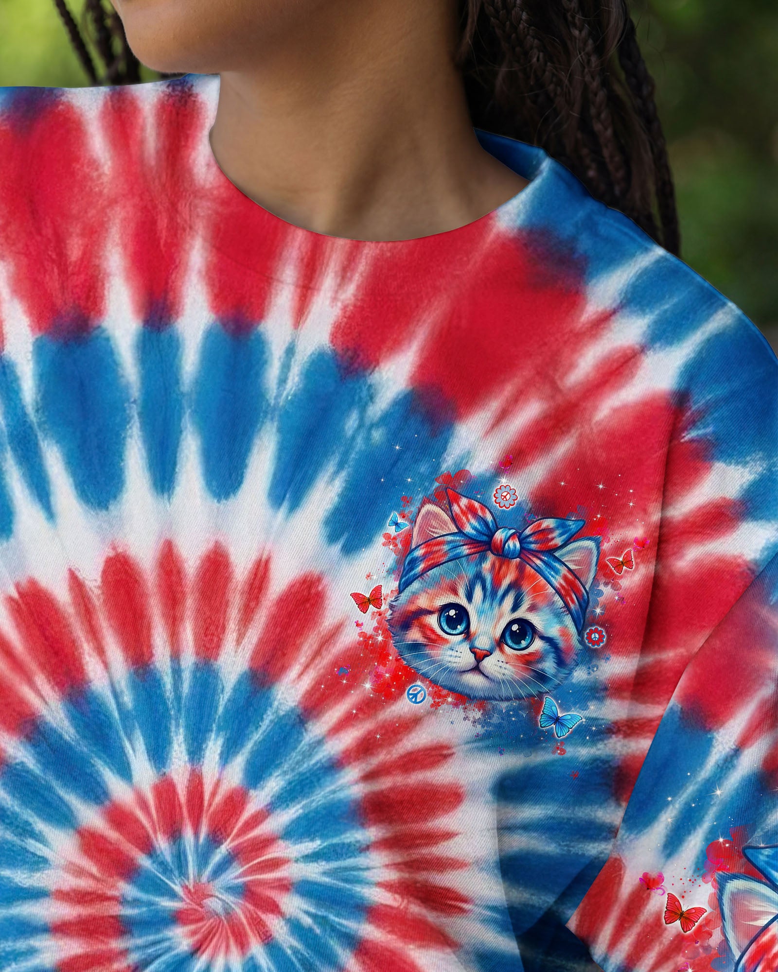 BE YOU THE WORLD WILL ADJUST CAT ALL OVER PRINT - TYLN3103262