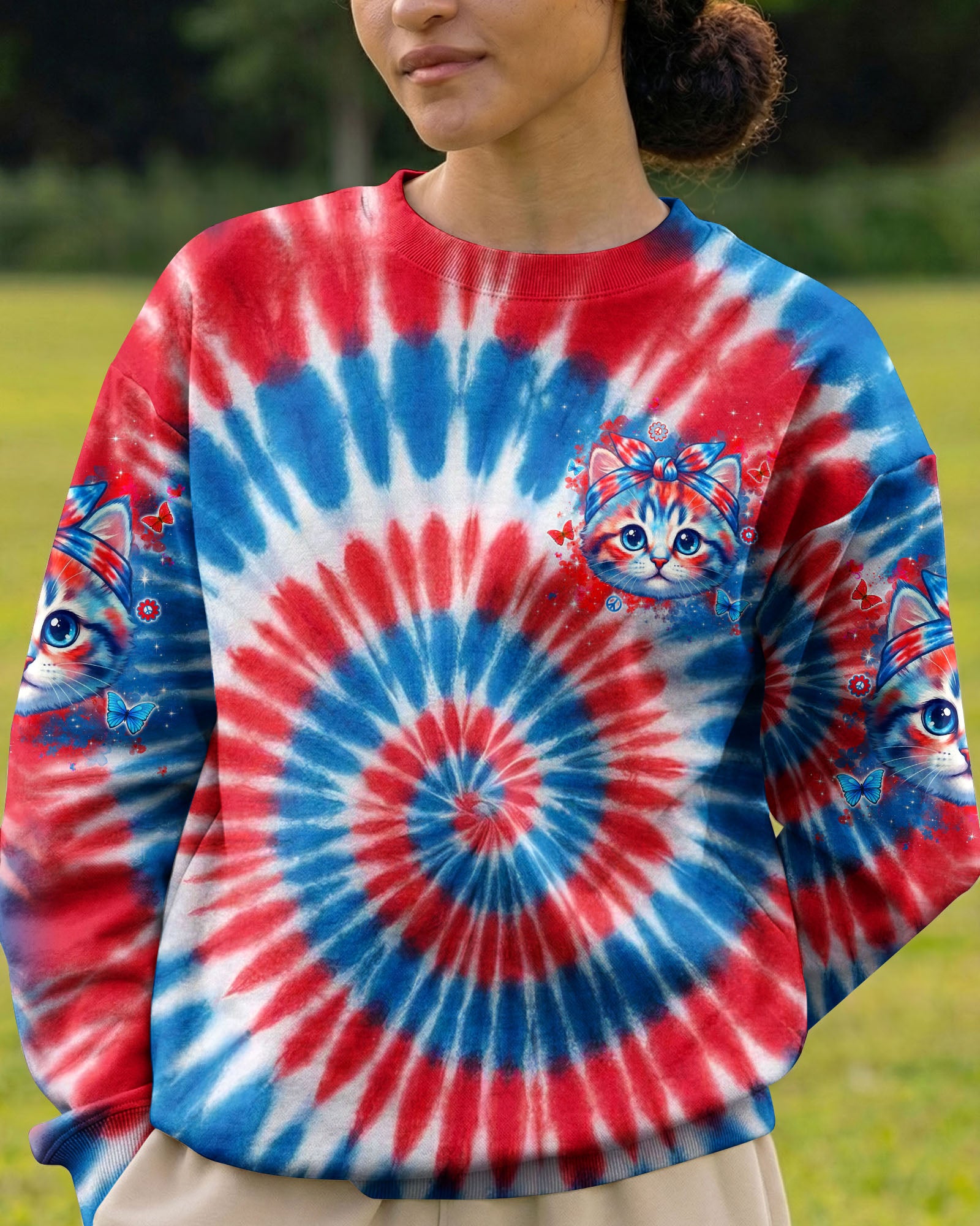 BE YOU THE WORLD WILL ADJUST CAT ALL OVER PRINT - TYLN3103262