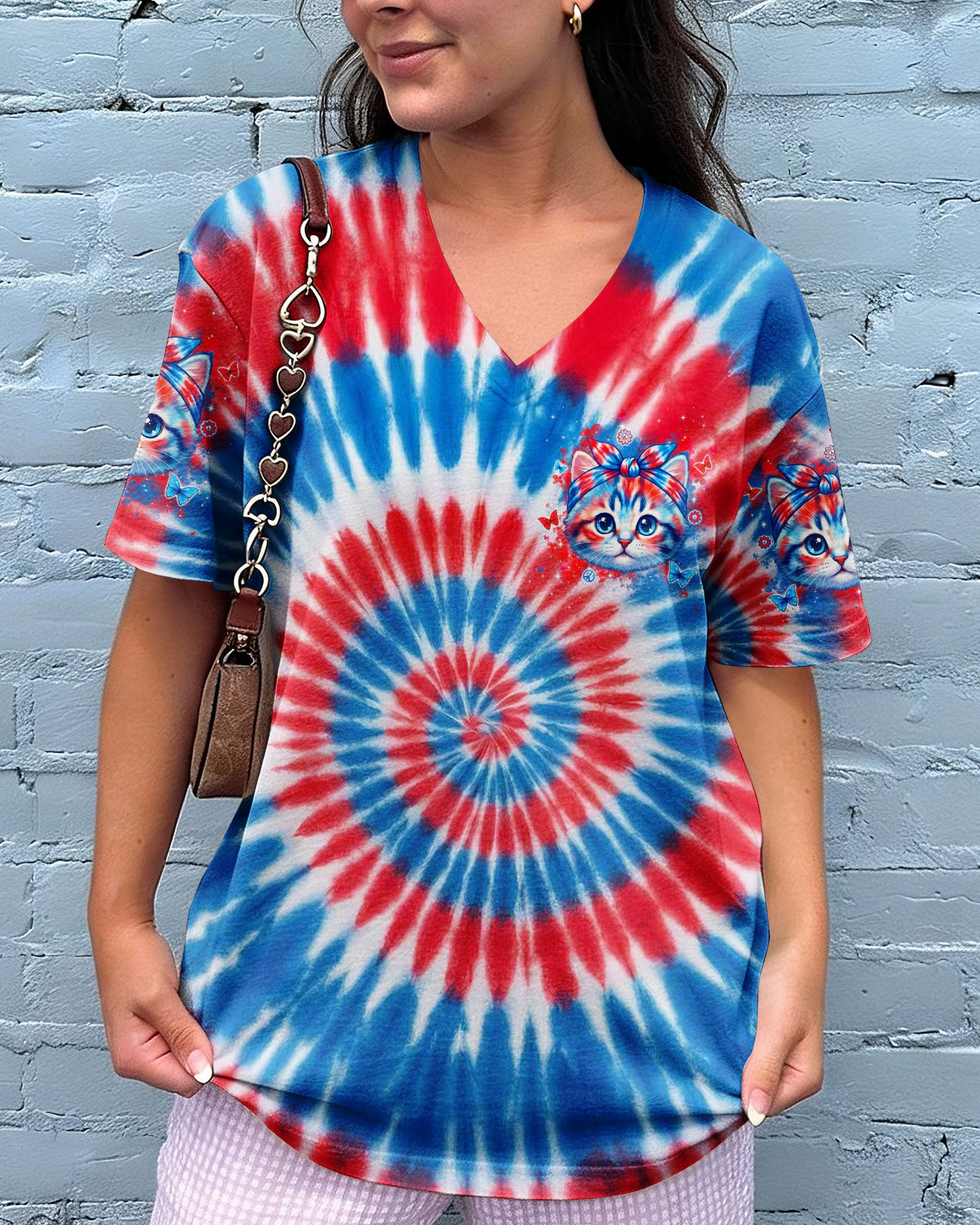 BE YOU THE WORLD WILL ADJUST CAT ALL OVER PRINT - TYLN3103262