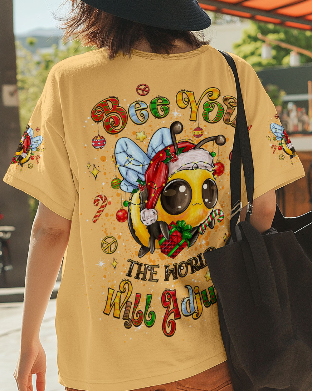 BEE YOU THE WORLD WILL ADJUST CHRISTMAS ALL OVER PRINT - TYLT1311245
