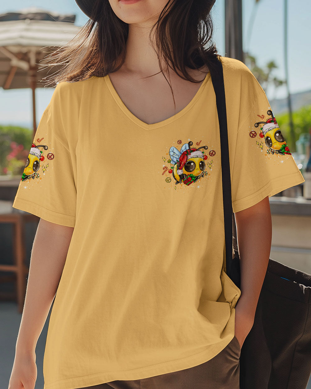 BEE YOU THE WORLD WILL ADJUST CHRISTMAS ALL OVER PRINT - TYLT1311245