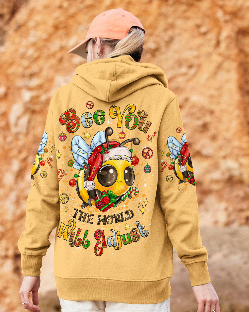 BEE YOU THE WORLD WILL ADJUST CHRISTMAS ALL OVER PRINT - TYLT1311245