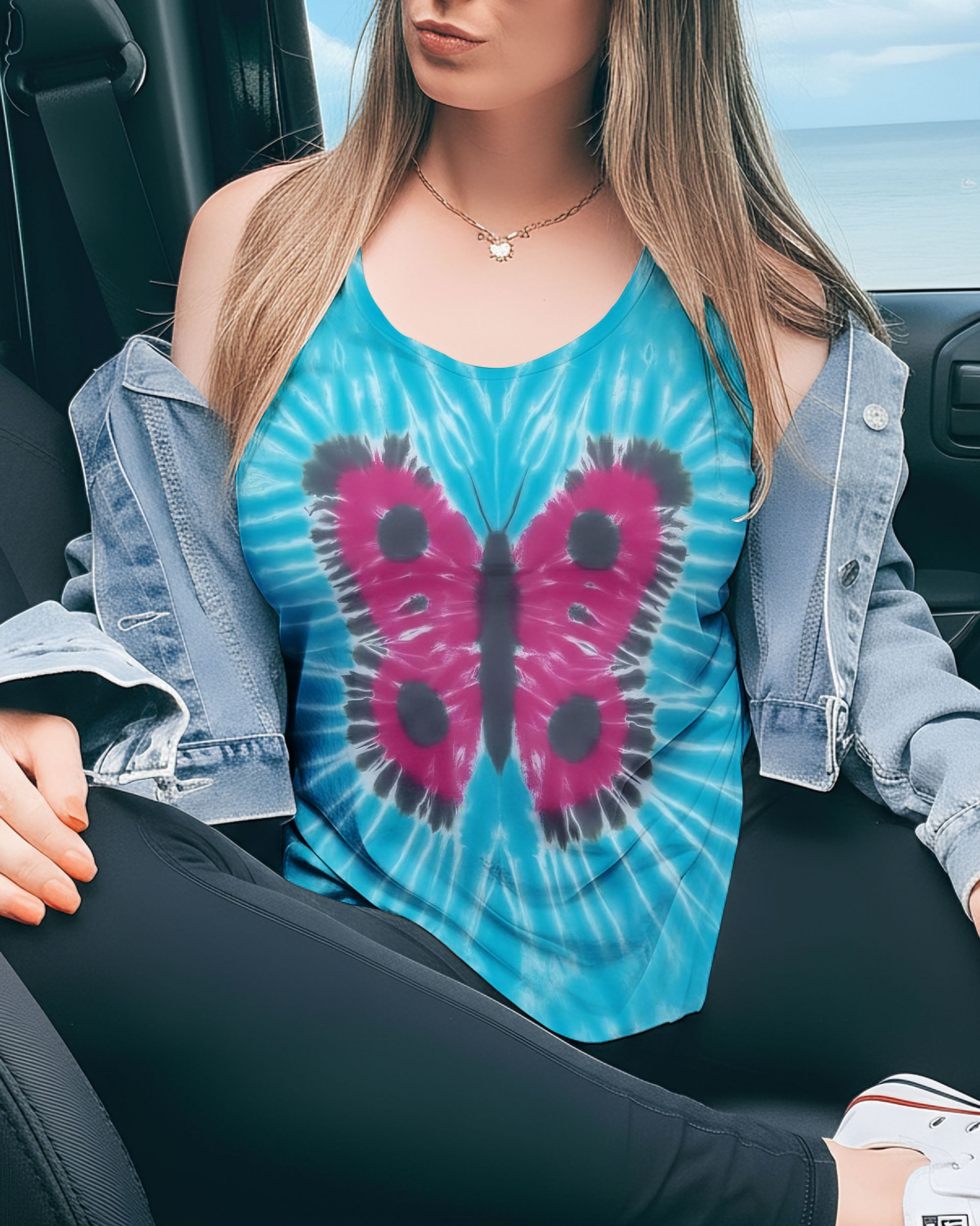 BUTTERFLY TIE DYE ALL OVER PRINT - TYPQ0412252