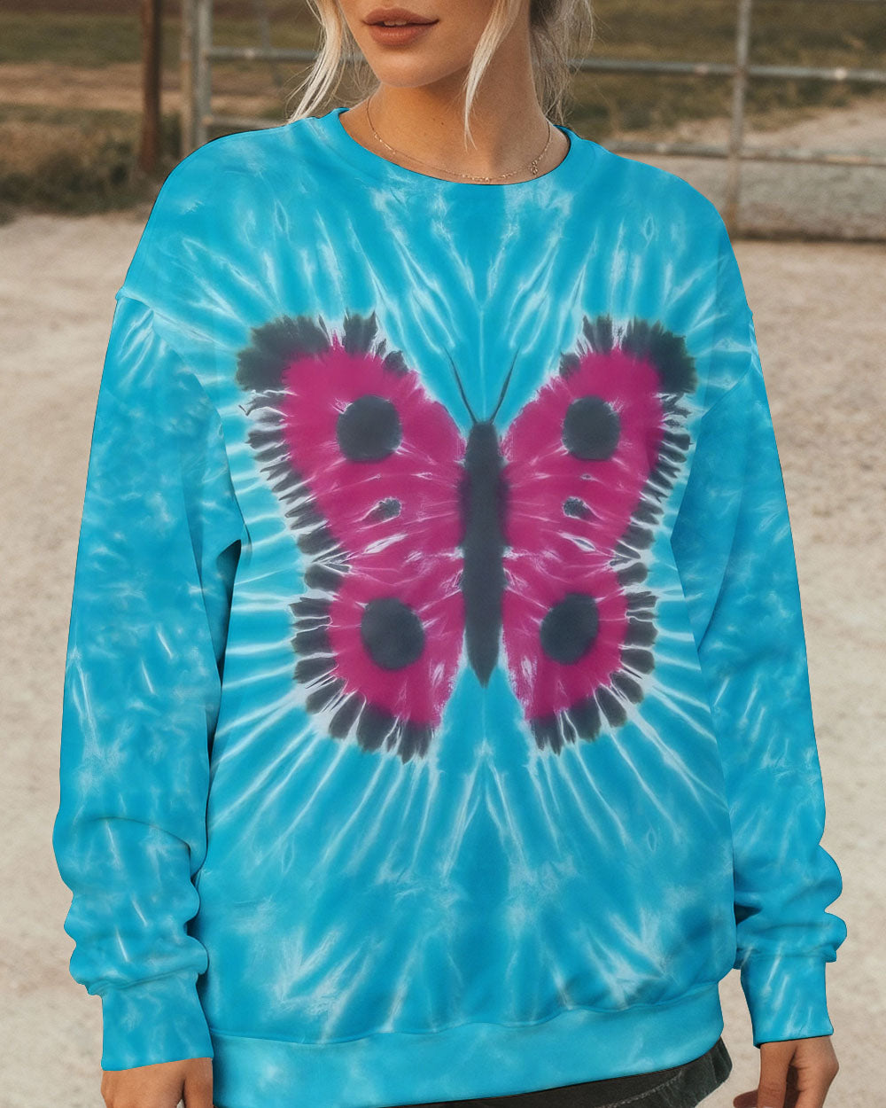 BUTTERFLY TIE DYE ALL OVER PRINT - TYPQ0412252