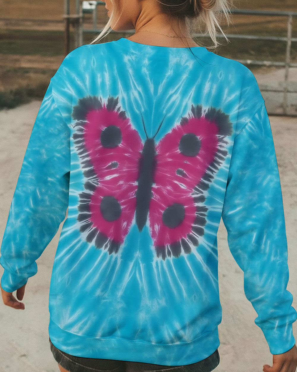 BUTTERFLY TIE DYE ALL OVER PRINT - TYPQ0412252