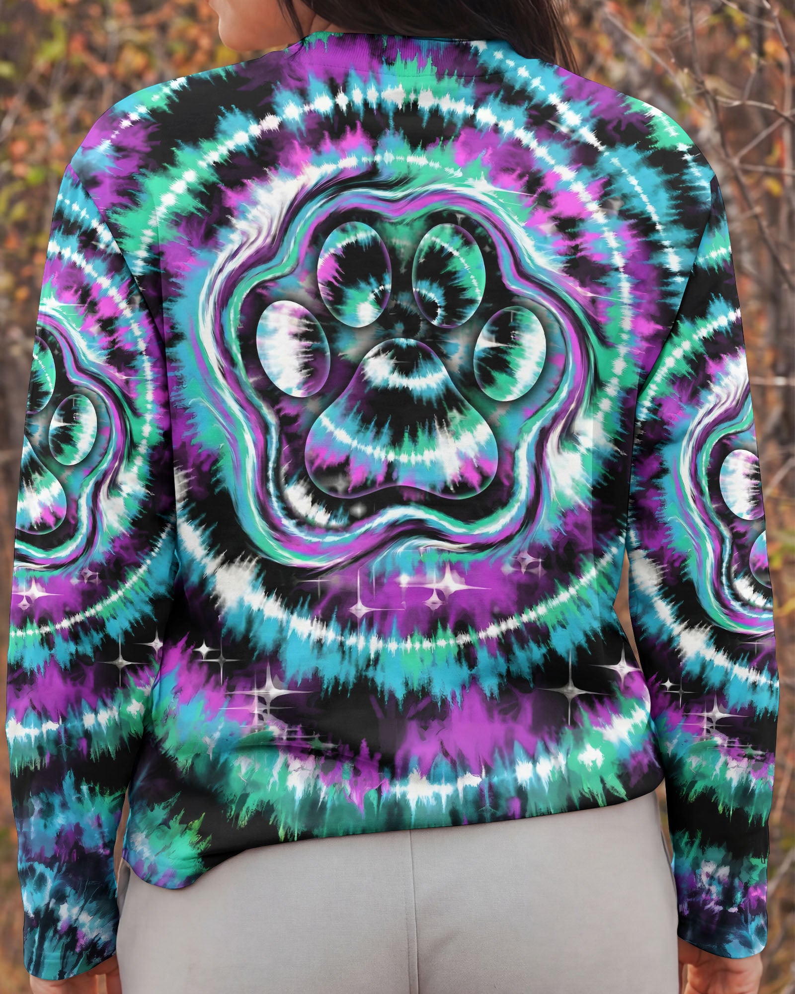 TEAL VIOLET PAW ALL OVER PRINT - TYPQ0503261