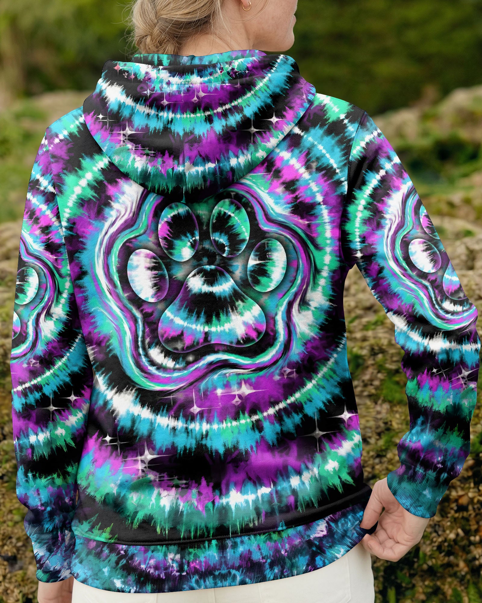 TEAL VIOLET PAW ALL OVER PRINT - TYPQ0503261
