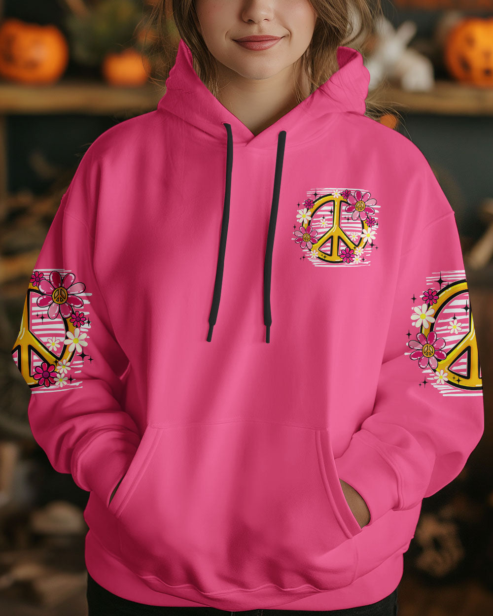 IN A WORLD YOU CAN BE ANYTHING BEE KIND PINK ALL OVER PRINT - TYPQ0606253