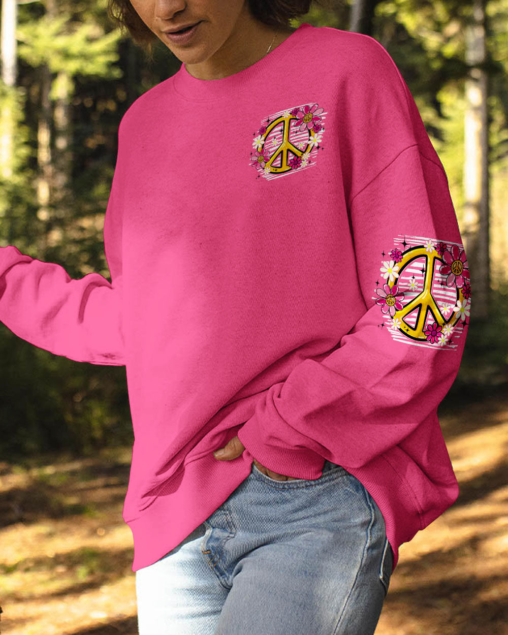 IN A WORLD YOU CAN BE ANYTHING BEE KIND PINK ALL OVER PRINT - TYPQ0606253